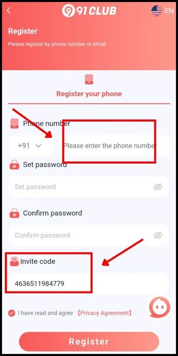 come up with a strong password